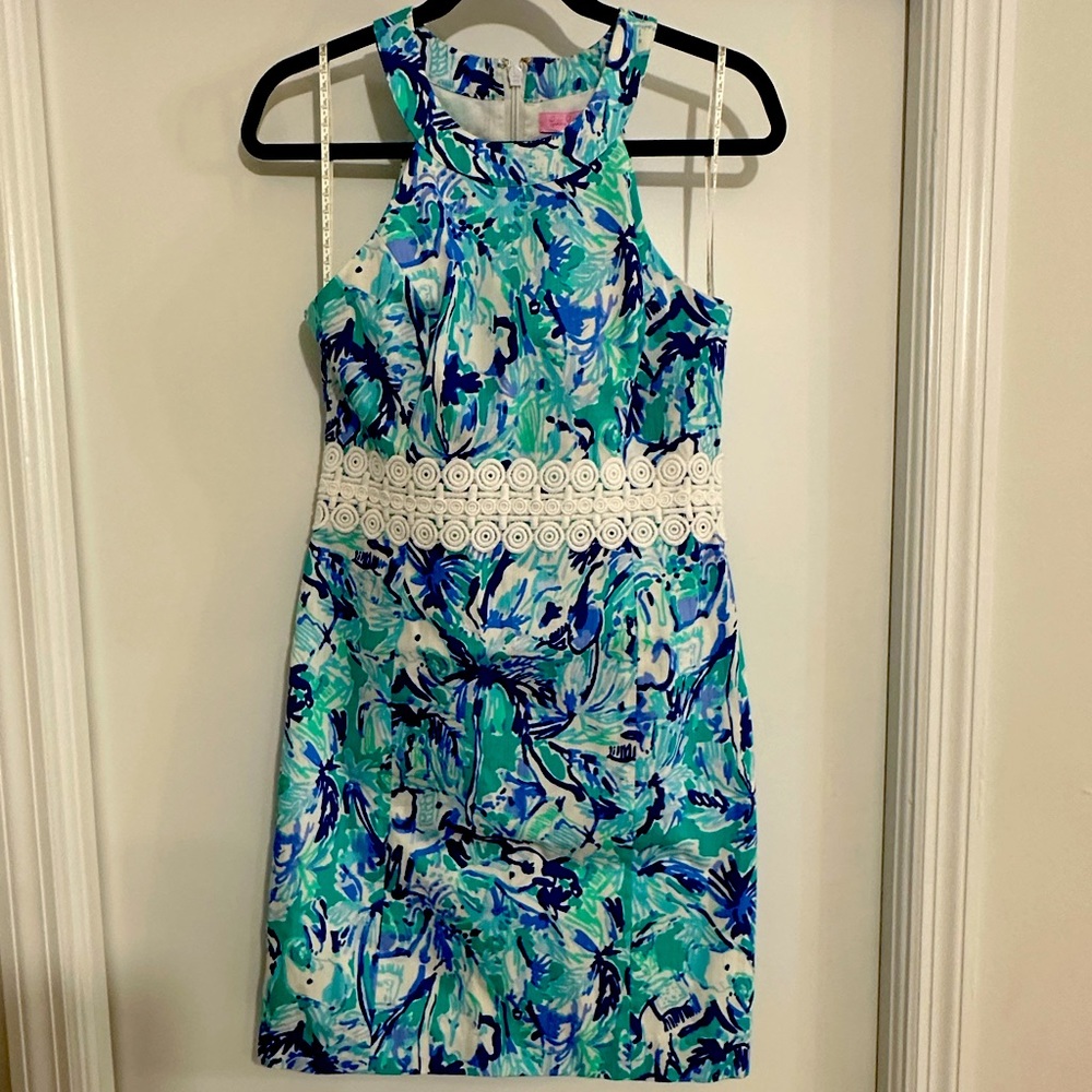 Lilly Pulitzer Shift Dress Elephant Appeal NWT